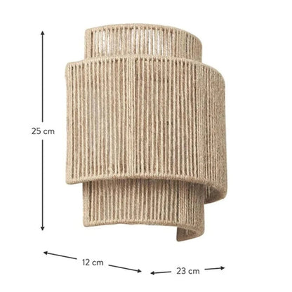 Woven Wall Lamp Sconce | Indoor Ambient Light