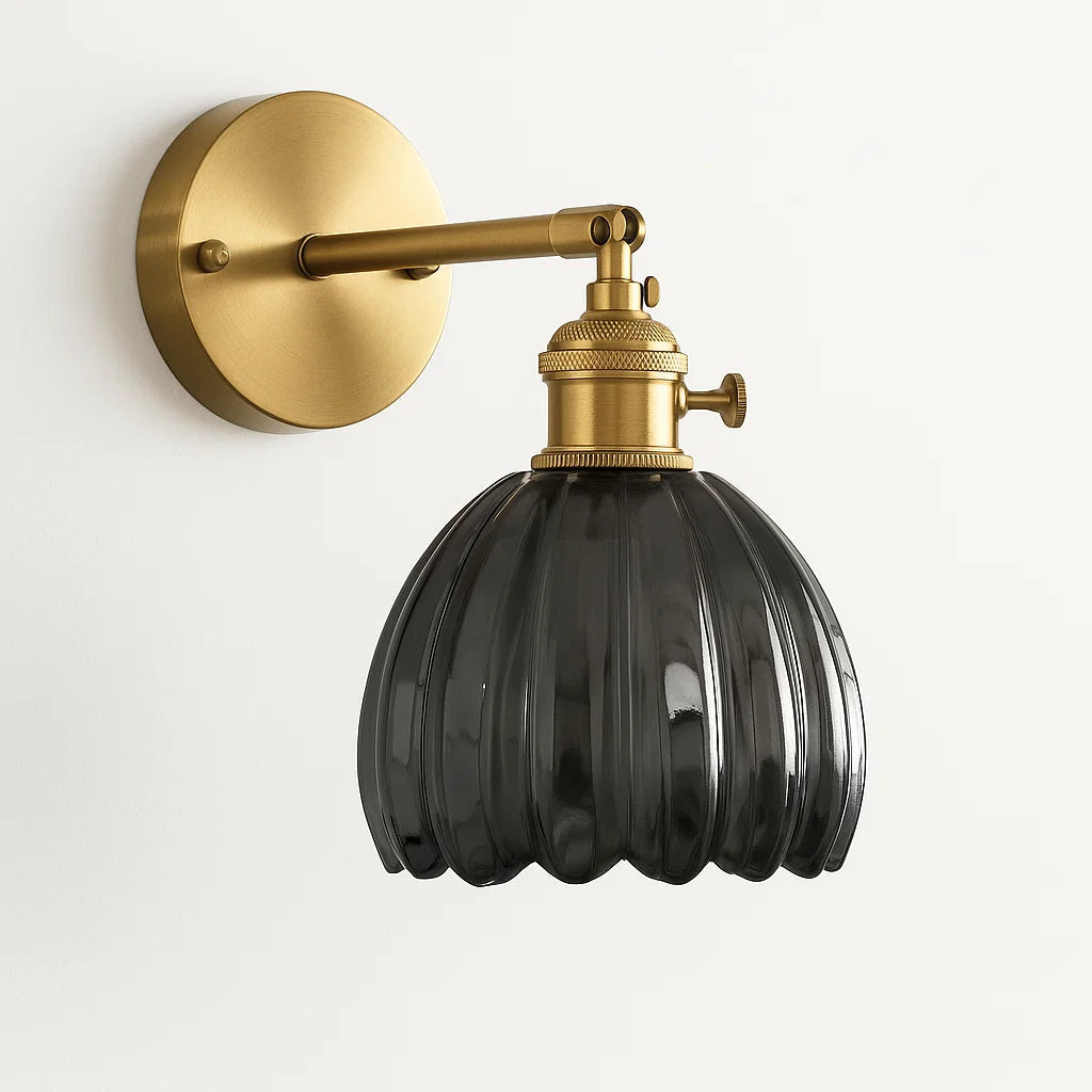 Retro Wall Light | Tulip Shade Sconce For Bedroom Hallway