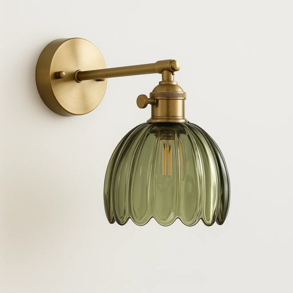 Retro Wall Light | Tulip Shade Sconce For Bedroom Hallway