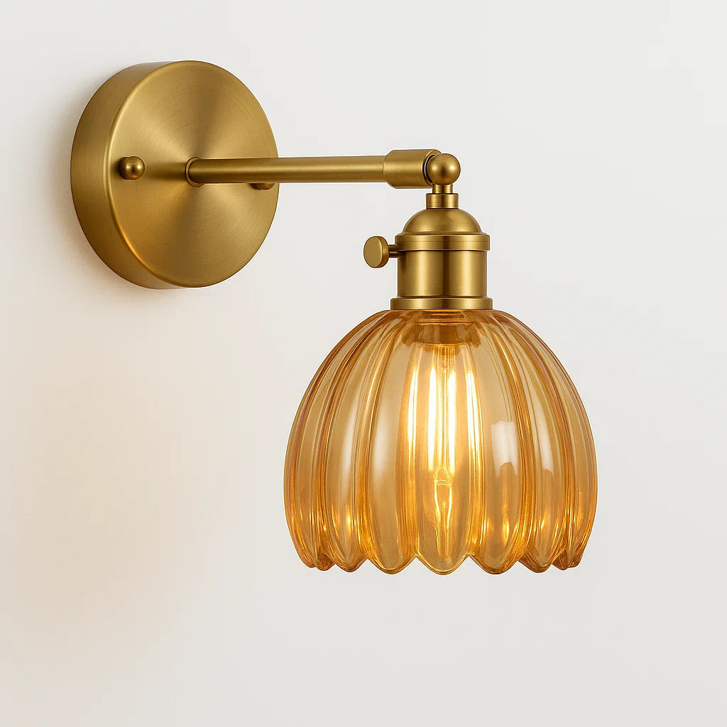 Retro Wall Light | Tulip Shade Sconce For Bedroom Hallway