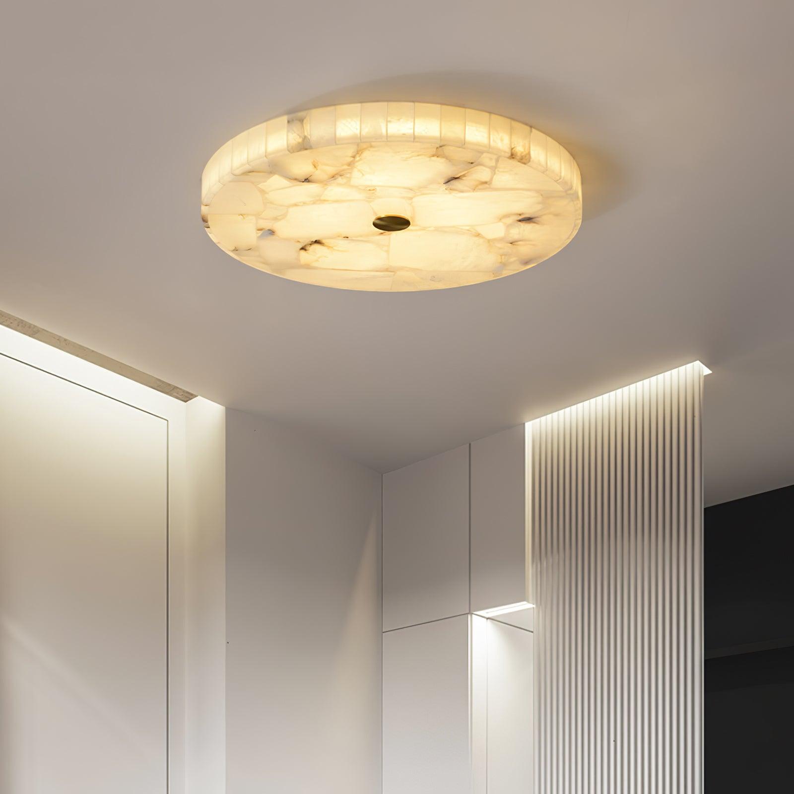 Modern Round Flush Ceiling Light Integrated LED