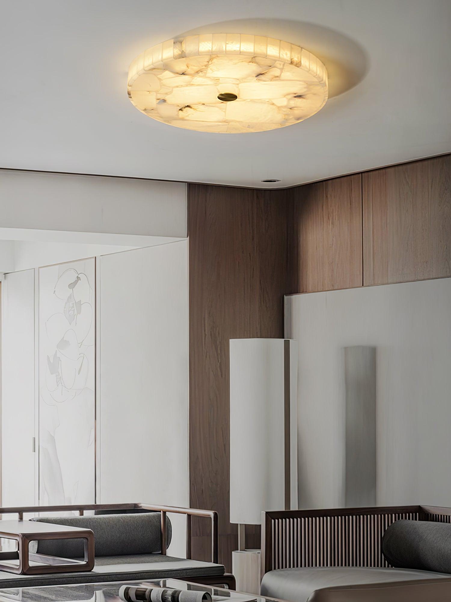 Modern Round Flush Ceiling Light Integrated LED