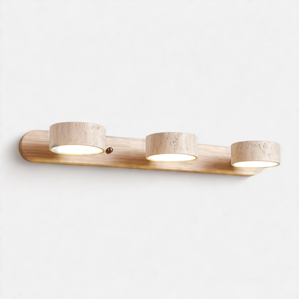 Japandi Wall Light | Adjustable Double Head Sconce For Bedroom & Hallway
