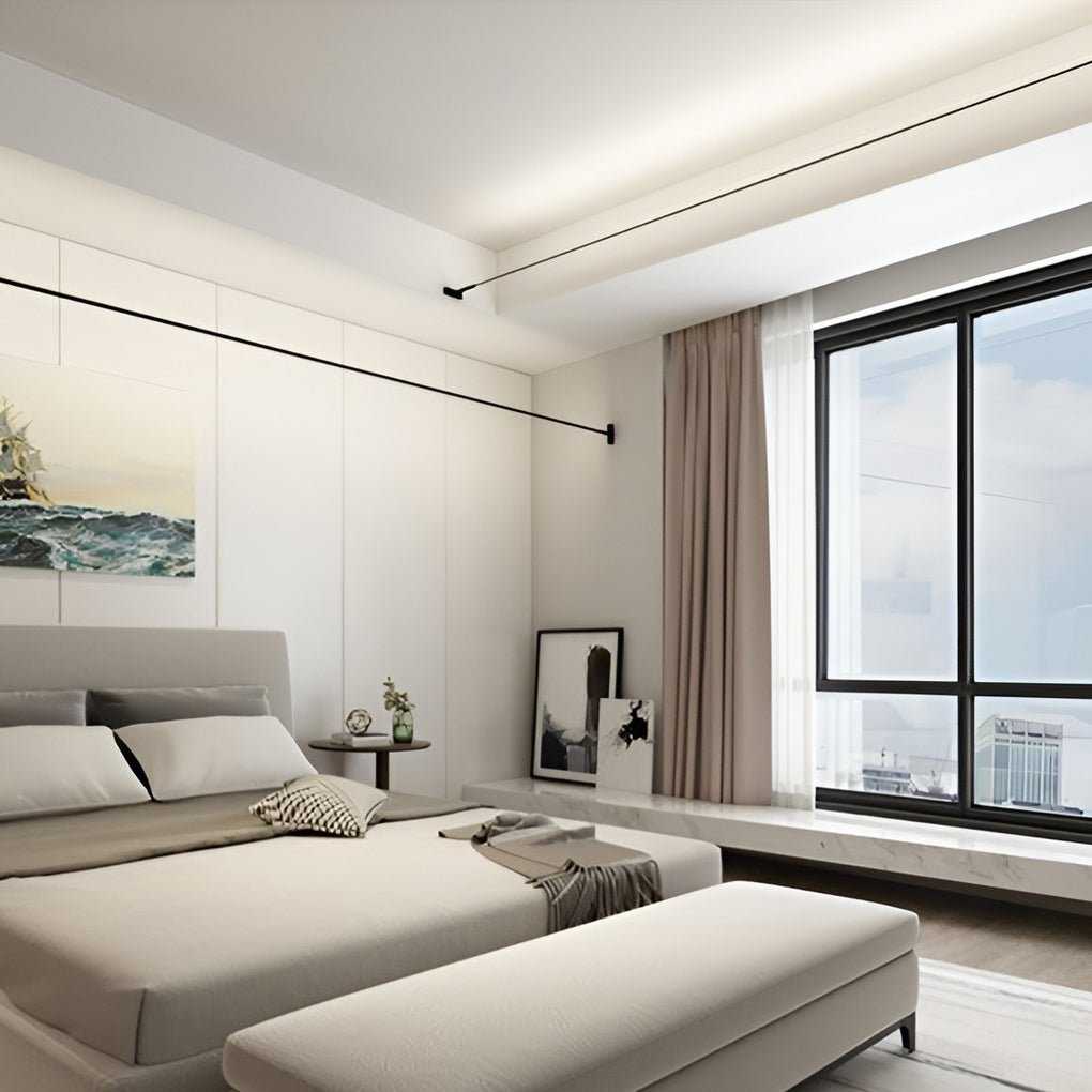 Rotatable LED Ceiling Light | Adjustable Linear Rail Lighting