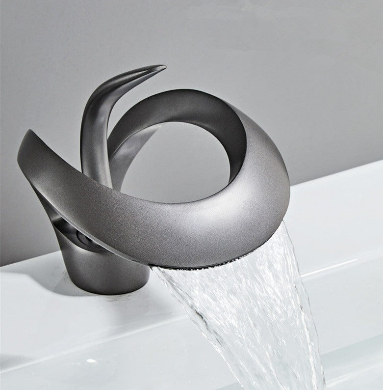 Designer Single Tap Handle Faucet | Abstract Water Spout