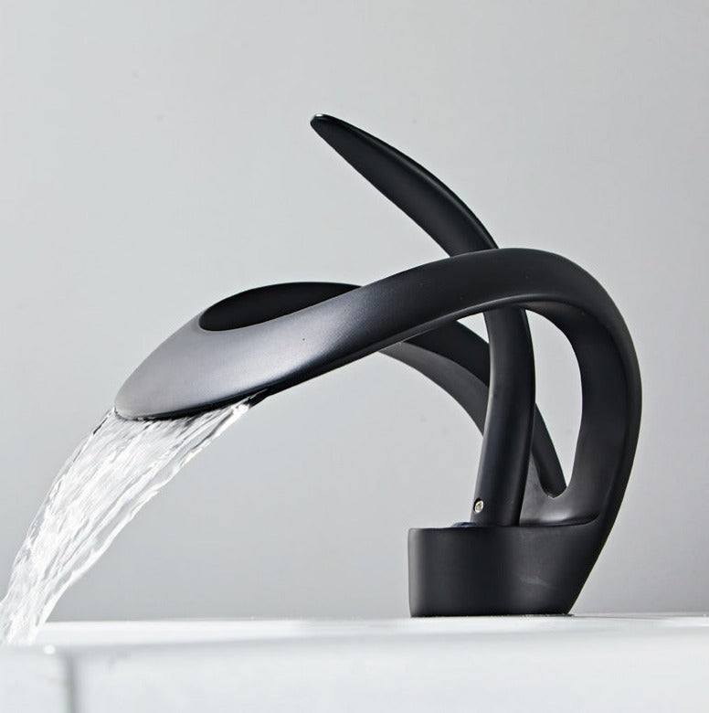 Designer Single Tap Handle Faucet | Abstract Water Spout