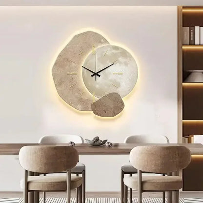Modern Decorative Wall Clock | Silent Sweep With Ambient Backlight