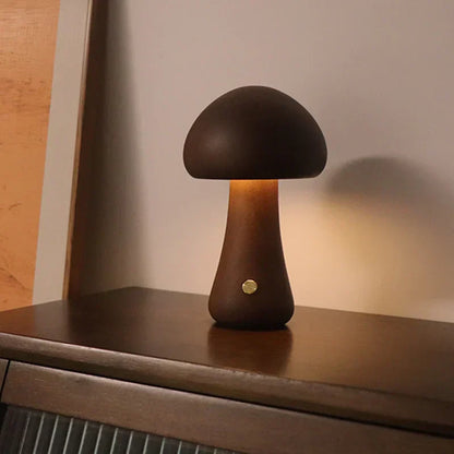 Mushroom Night Light | Rechargeable Table Lamp Touch Dimmable For Bedroom And Nursery