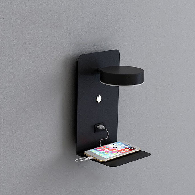 Modern Square LED USB Rechargeable Wall Sconce Lamp