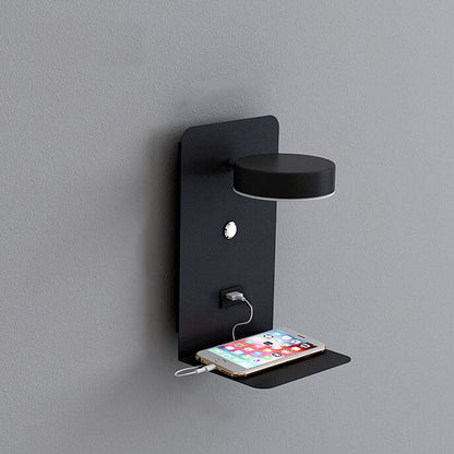 Modern Square LED USB Rechargeable Wall Sconce Lamp