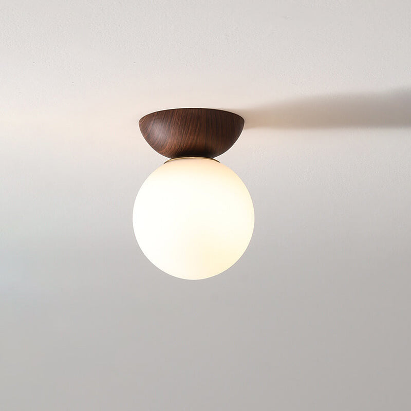 Nordic Japanese Wood Ceiling Light