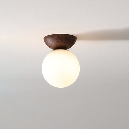 Nordic Japanese Wood Ceiling Light