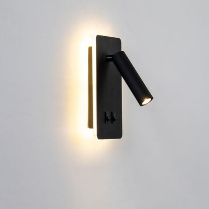 Nordic Minimalist Spotlight Rotatable LED Reading Wall Sconce Lamp