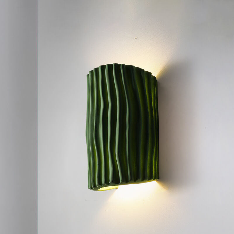 Nordic Creative Striped Half Cylinder Wall Sconce Lamp