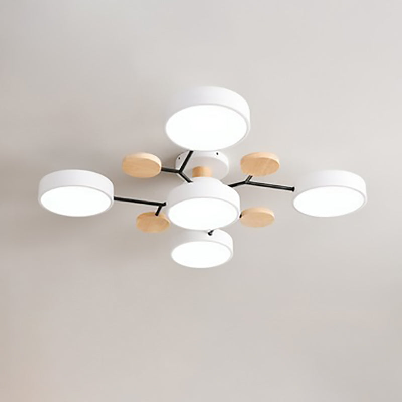 Scandinavian LED Semi Flush Ceiling Light