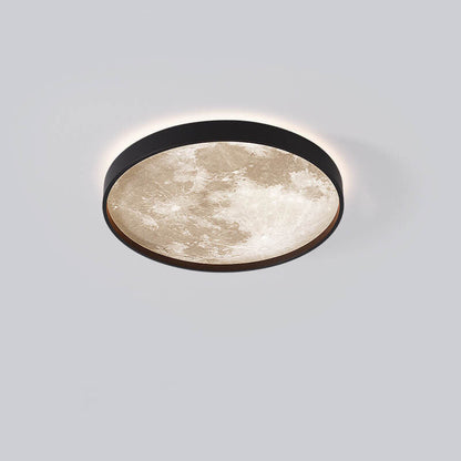 Nordic Moon Round LED Flush Mount Ceiling Light