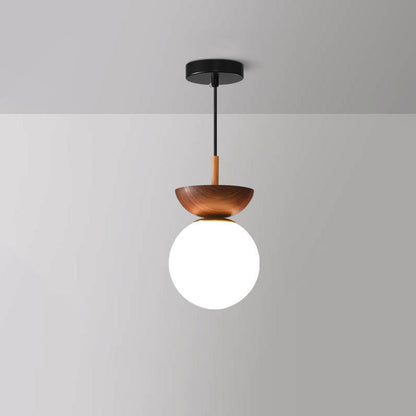 Nordic Japanese Wood Ceiling Light