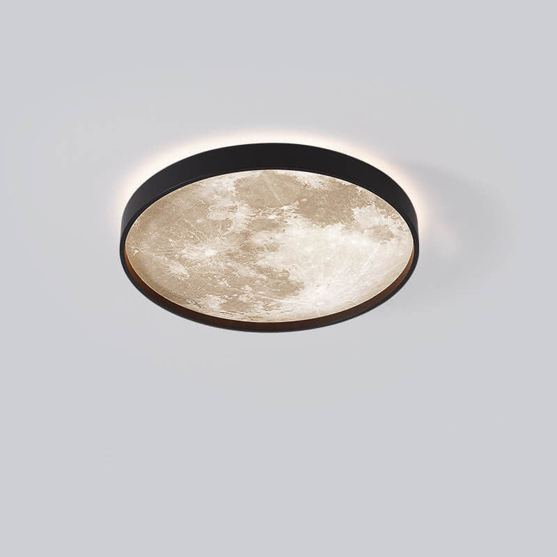 Nordic Moon Round LED Flush Mount Ceiling Light