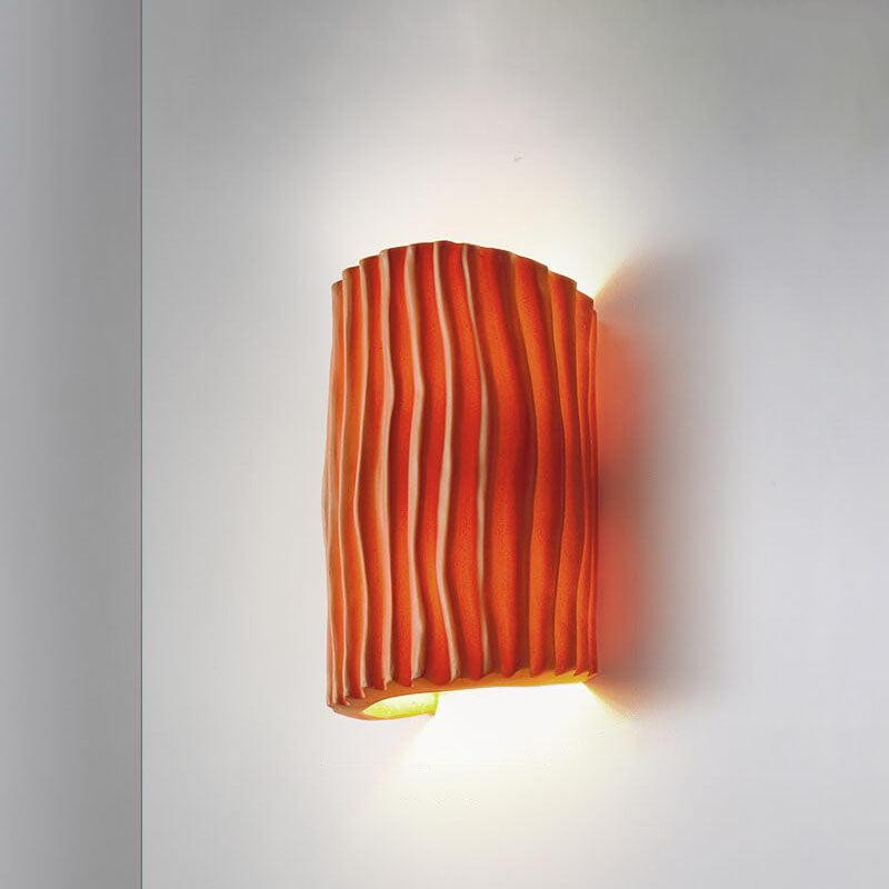 Nordic Creative Striped Half Cylinder Wall Sconce Lamp