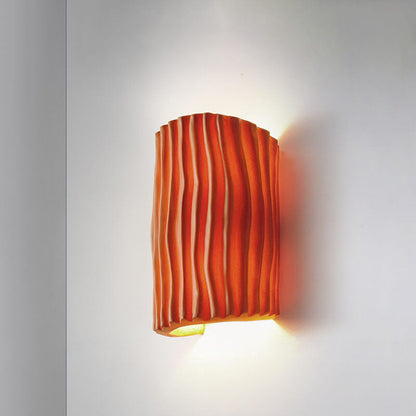 Nordic Creative Striped Half Cylinder Wall Sconce Lamp