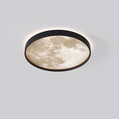 Nordic Moon Round LED Flush Mount Ceiling Light