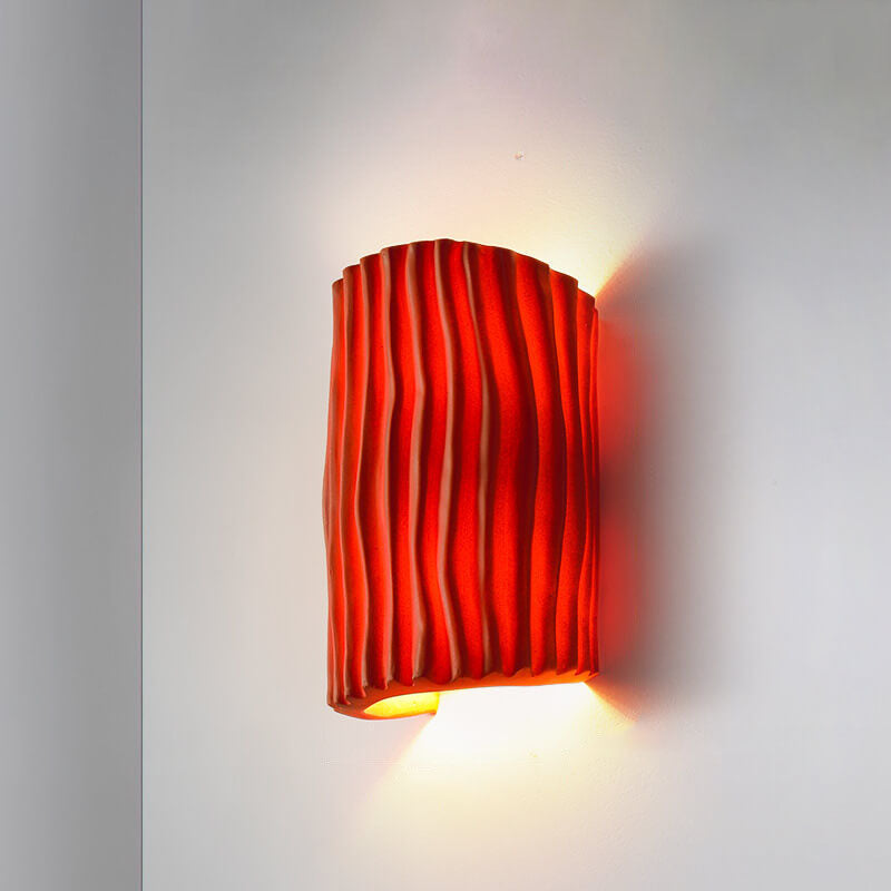 Nordic Creative Striped Half Cylinder Wall Sconce Lamp
