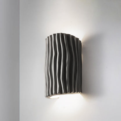Nordic Creative Striped Half Cylinder Wall Sconce Lamp