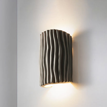 Nordic Creative Striped Half Cylinder Wall Sconce Lamp