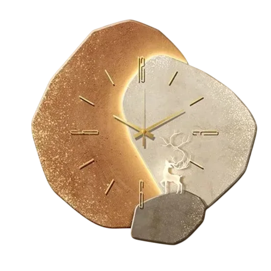 Modern Decorative Wall Clock | Silent Sweep With Ambient Backlight