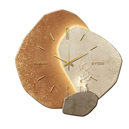 Modern Decorative Wall Clock | Silent Sweep With Ambient Backlight