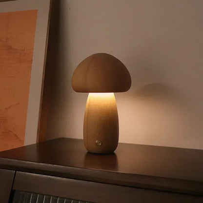 Mushroom Night Light | Rechargeable Table Lamp Touch Dimmable For Bedroom And Nursery