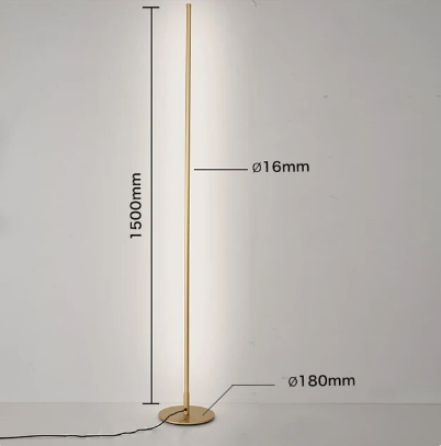 Minimalist Floor Lamp with Light Bar | Modern Accent for Home