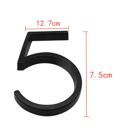Modern House Numbers & Letters 3D Floating | Outdoor for Front Door & Wall