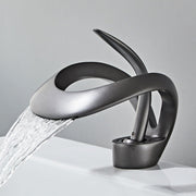 Designer Single Tap Handle Faucet | Abstract Water Spout