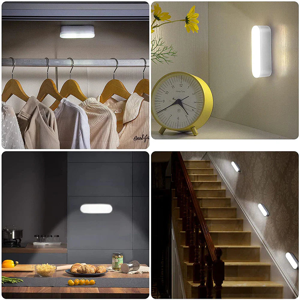 Portable LED Motion Sensor Wall Light | Wireless Cabinet Lighting for Closet