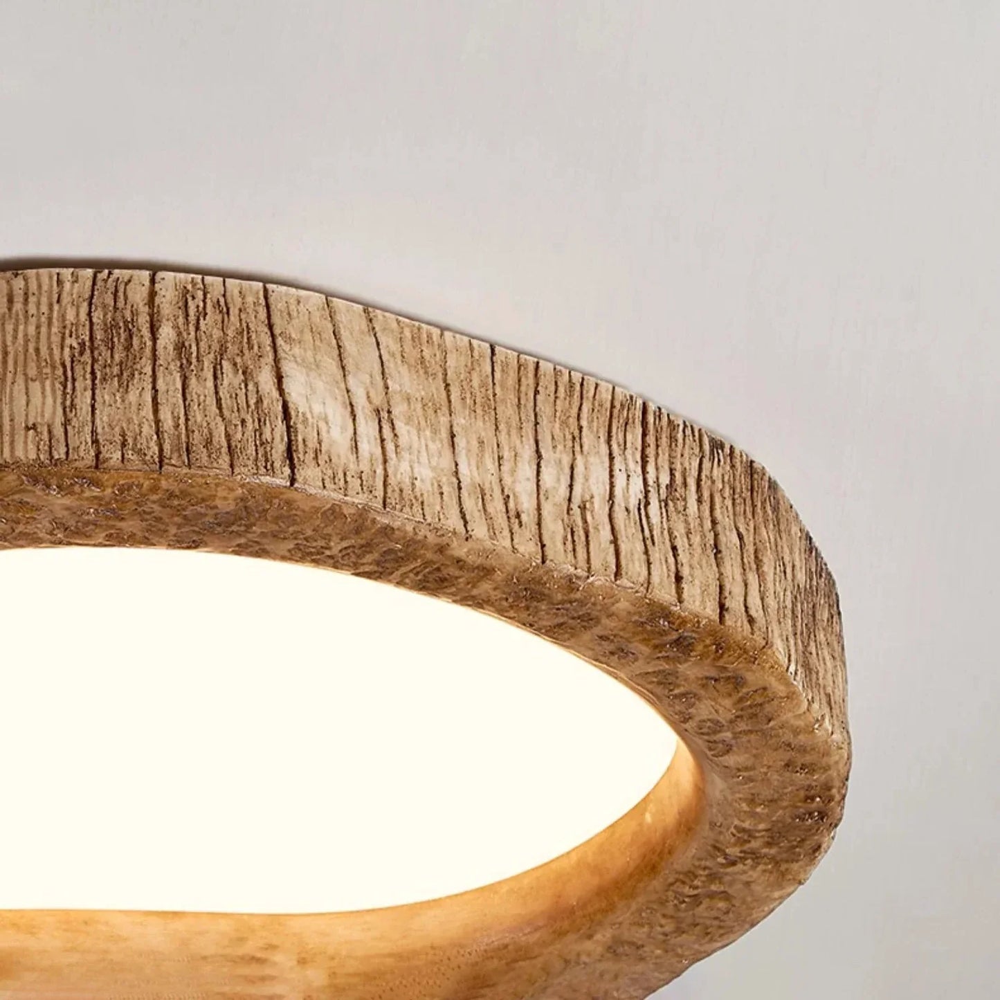 Rustic Ceiling Light | Dimmable Warm Ambient Flush Mount