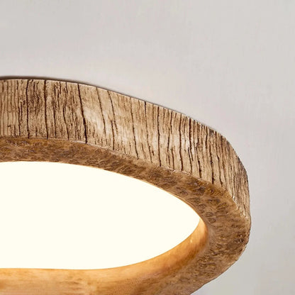 Rustic Ceiling Light | Dimmable Warm Ambient Flush Mount
