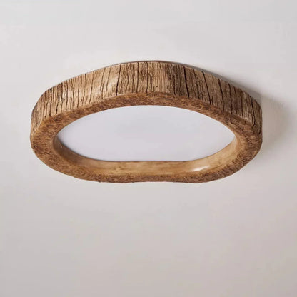 Rustic Ceiling Light | Dimmable Warm Ambient Flush Mount