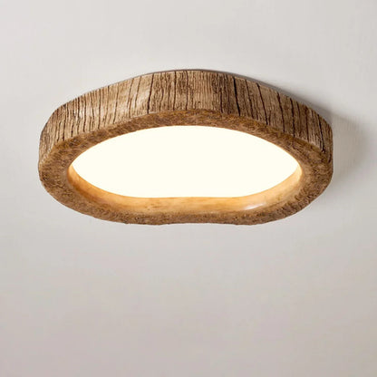 Rustic Ceiling Light | Dimmable Warm Ambient Flush Mount