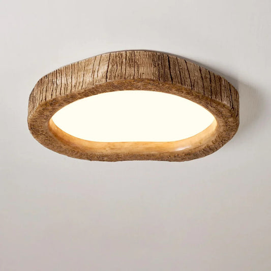 Rustic Ceiling Light | Dimmable Warm Ambient Flush Mount