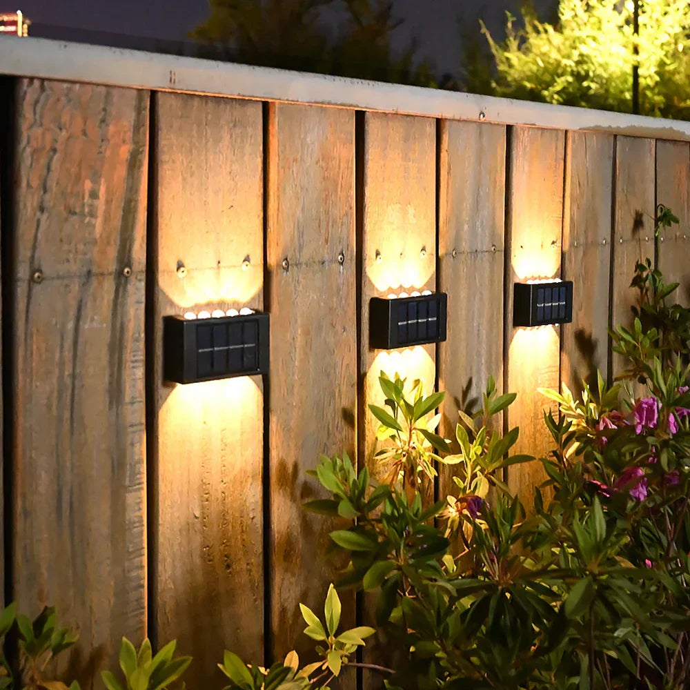 Solar Wall Lights | Motion Sensor Outdoor Fence And Patio Lighting