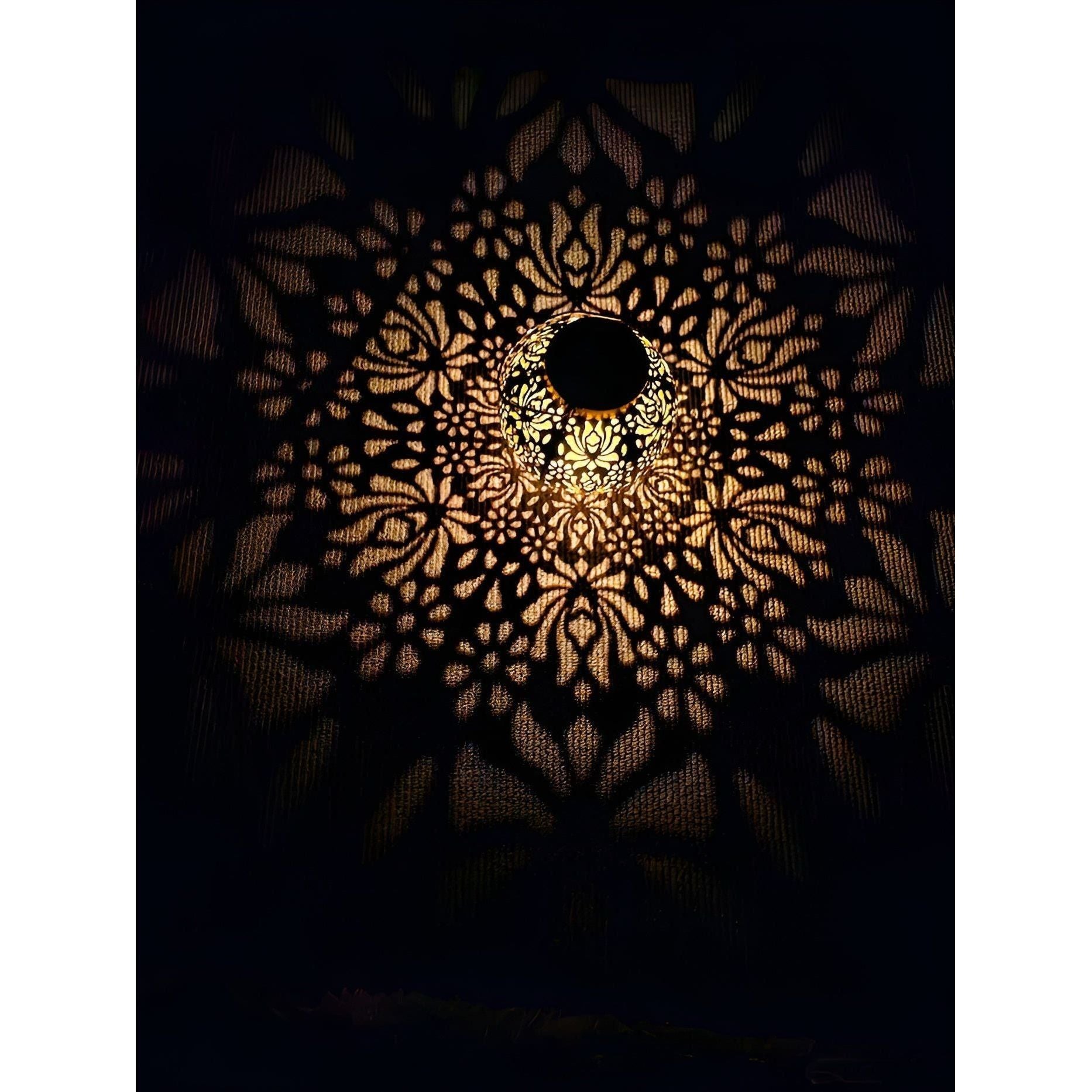 Solar Hanging Lantern | Outdoor LED Decorative Pattern Light