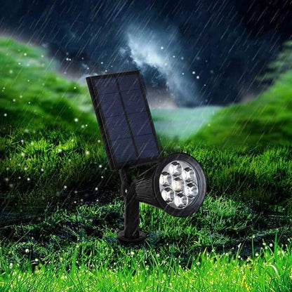 Solar Garden Spotlights | Adjustable Angle Multicolour LED Set Of 2 For Pathway Patio