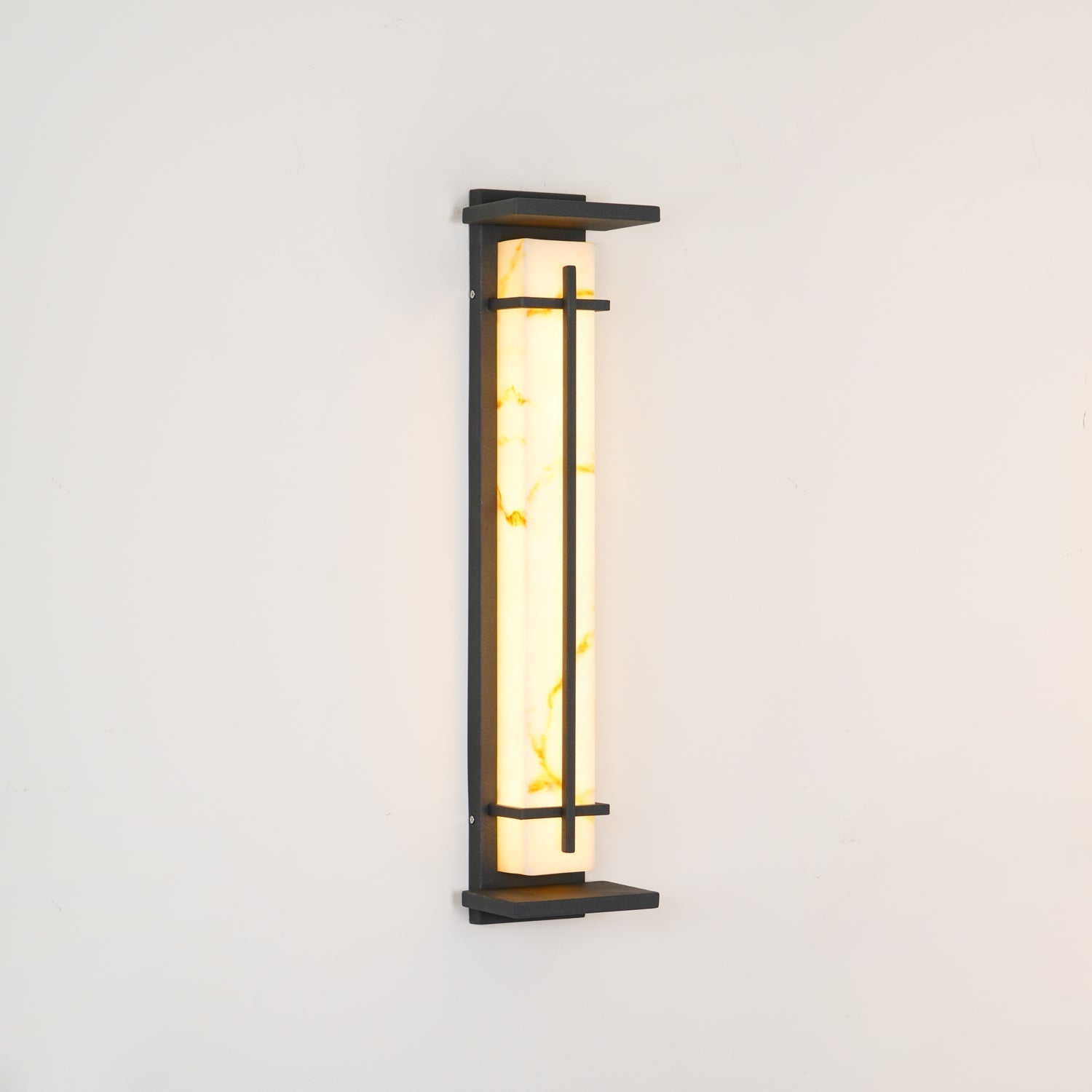 Ray Square Outdoor Wall Light  Imitation Alabaster Waterproof View 54