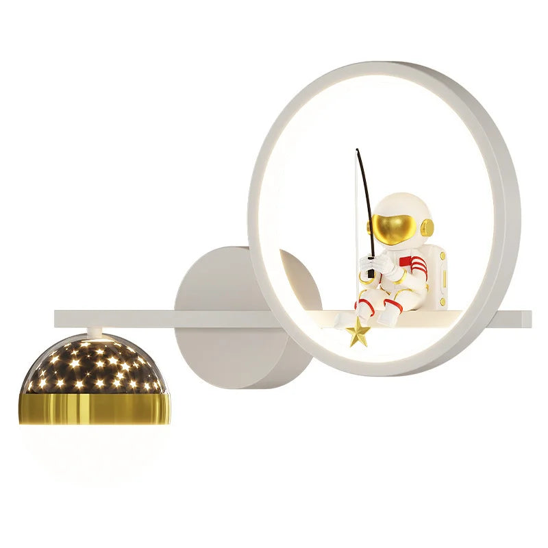 Astronaut Star Wall Light | Warm LED Night Light