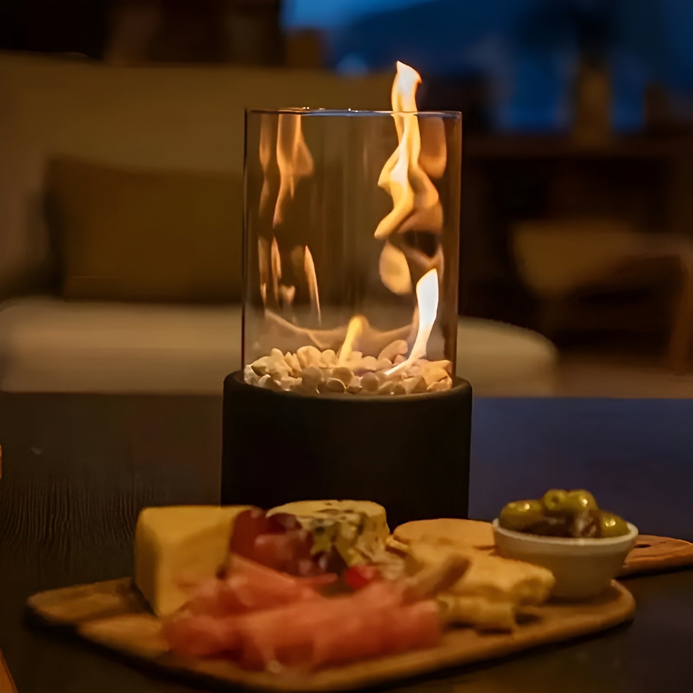 Tabletop Bio Ethanol Fireplace | Indoor Outdoor Ambient Flame