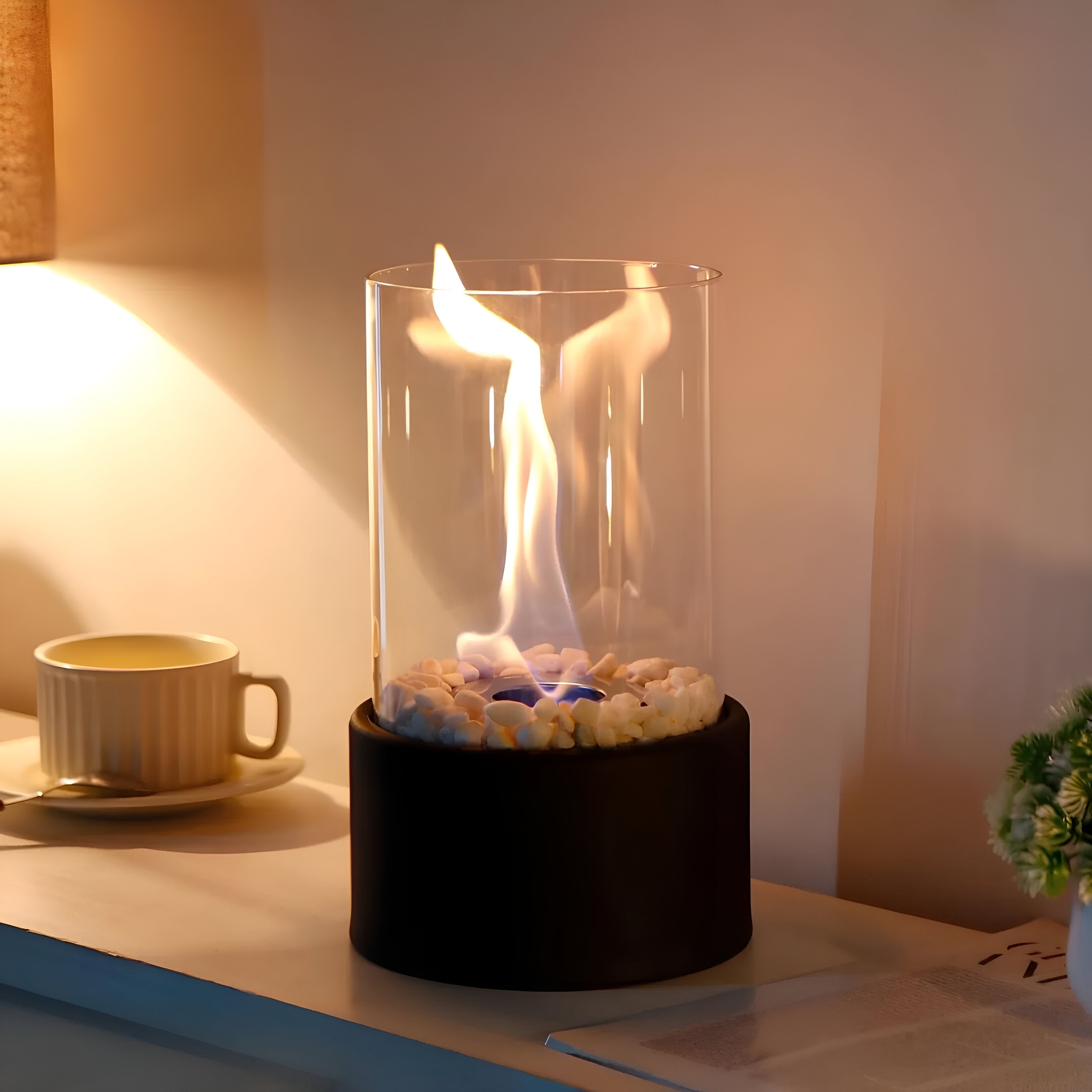 Tabletop Bio Ethanol Fireplace | Indoor Outdoor Ambient Flame