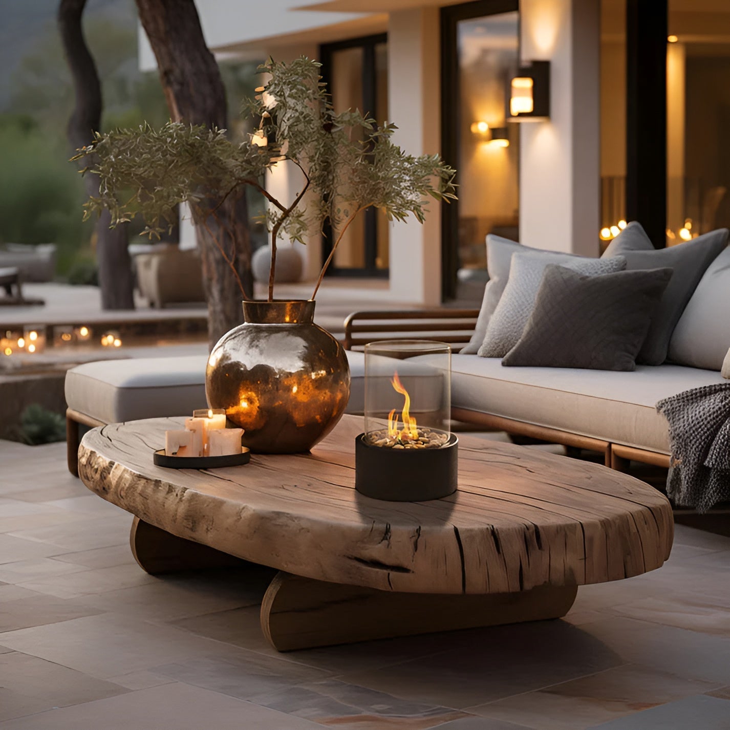 Tabletop Bio Ethanol Fireplace | Indoor Outdoor Ambient Flame
