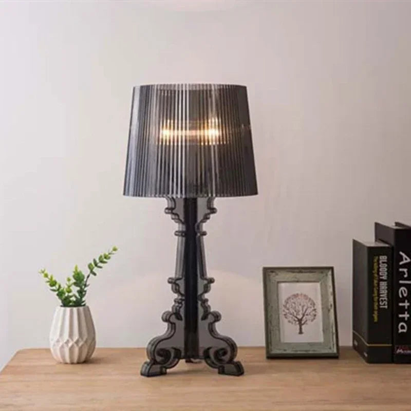 Baroque Table Lamp | Pleated Shade Bedside Living Room