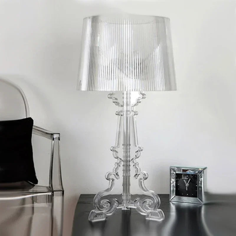 Baroque Table Lamp | Pleated Shade Bedside Living Room